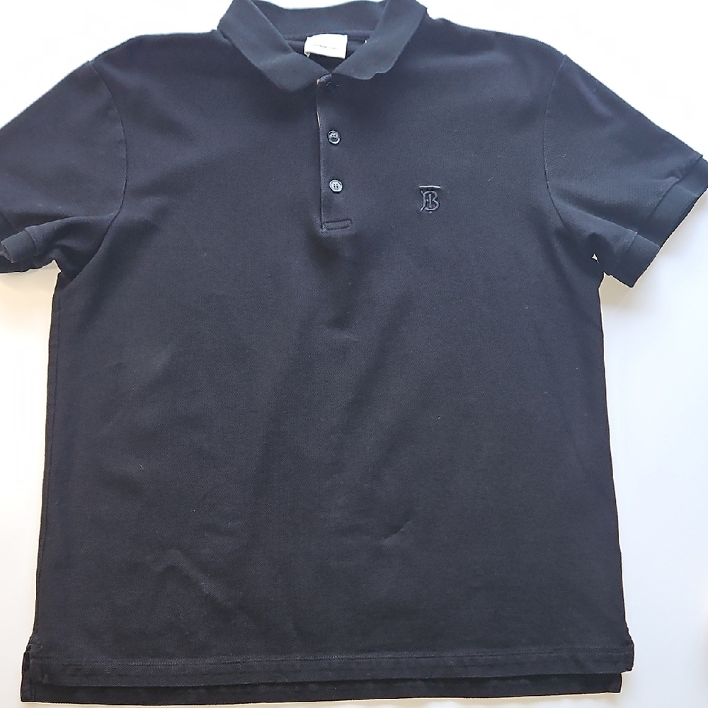 Burberry Black Polo Shirt L
